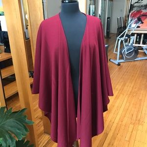 Wool Wine Color Wrap